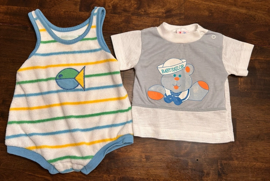Baby Boys Summer Clothes Vintage 1980S