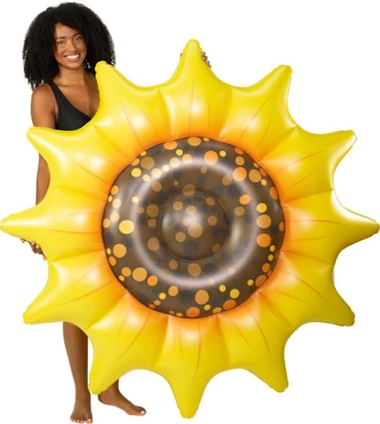 Pool Candy Giant Sunflower Island Pool Float