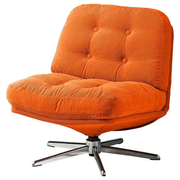 DYVLINGE Swivel chair - Kelinge orange