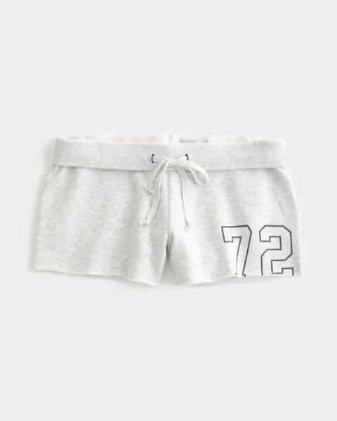 Women's Number Graphic Mini Fleece Shorts | Women's Clearance | HollisterCo.com