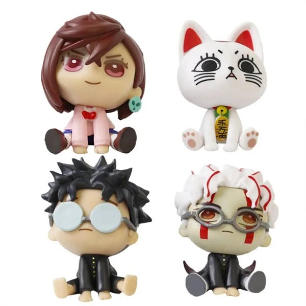 4Pcs Anime DanDadan Figure Highway Granny Ayase Momo Okarun Figurine PVC Action Model Statue Car