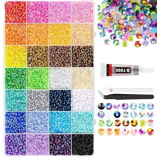 Colorful DIY Resin Rhinestone Kit for Bedazzling