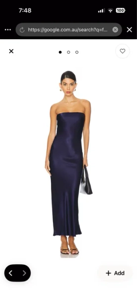 X Revolve Angel Strapless Midi Dress