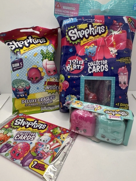 SHOPKINS VARIETY PACK LOT OF 4 Season 1-7, Blind Basket NEW SEALED #1