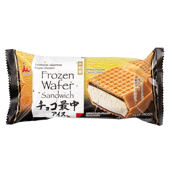 Imuraya Monaka Ice Cream Sandwich Vanilla Flavor, Frozen 5.07 oz