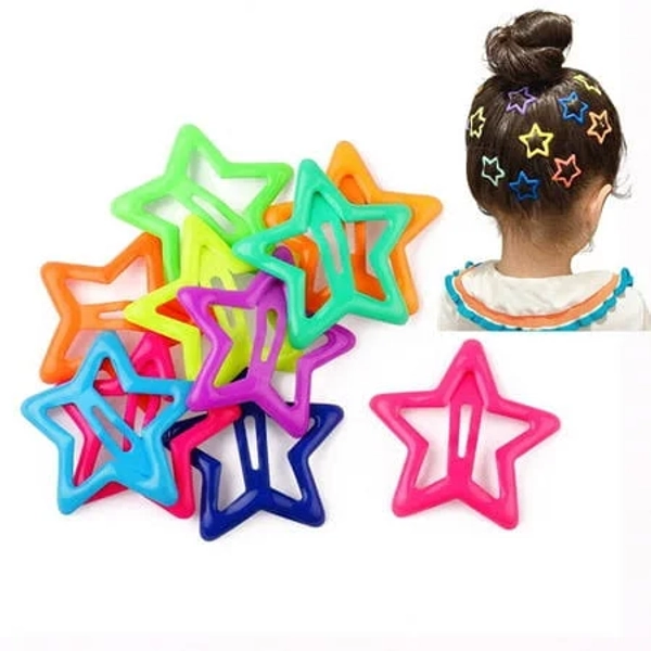 Girls Star Snap Hair Clips