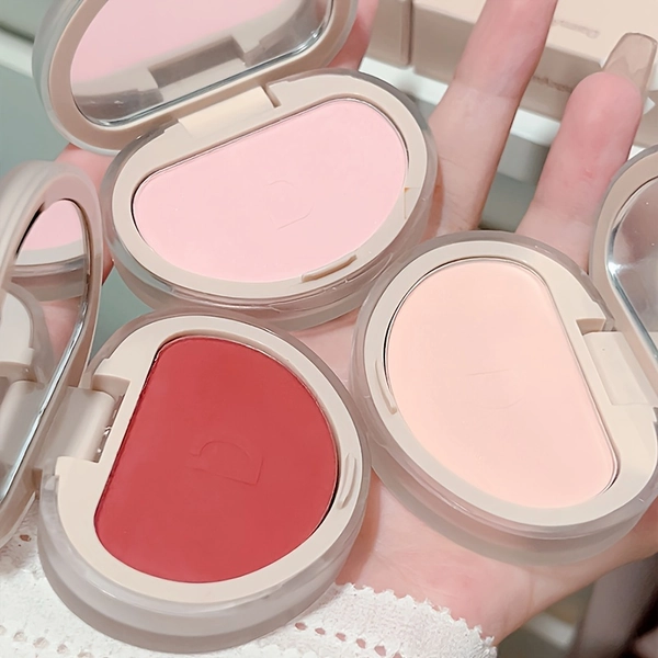 Facial Honey Powder Blush Creamy Texture Lightweight Non Dry Fresh Blusher Long Lasting Waterproof Sweet Natural Nude Color Contain Plant Squalane