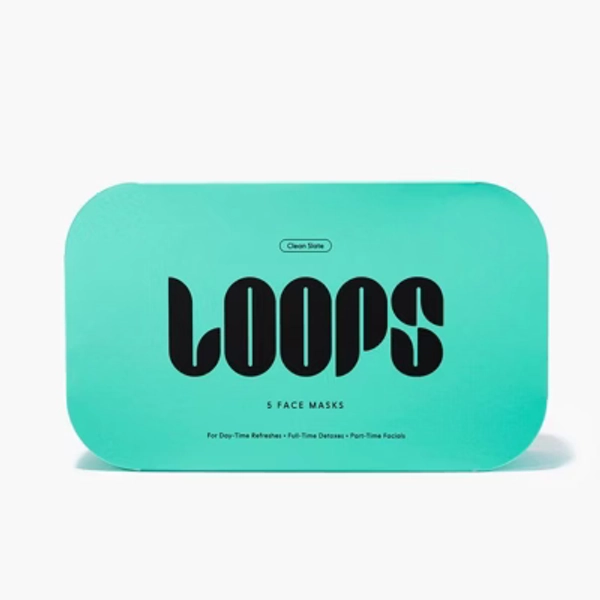 LOOPS Clean Slate Facial Mask - 5ct/5.29oz