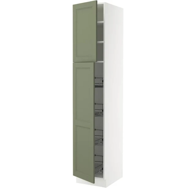 IKEA SEKTION high cabinet with door/wire baskets