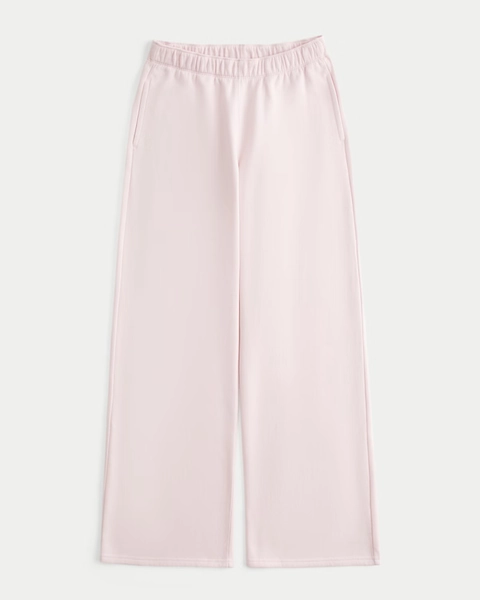Heart Pocket Wide-Leg Sweatpants