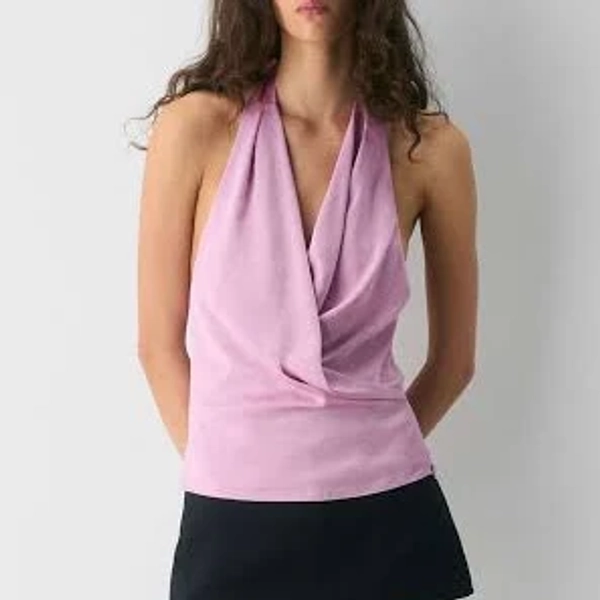 Wilfred Women's Martini Satin Halter Top