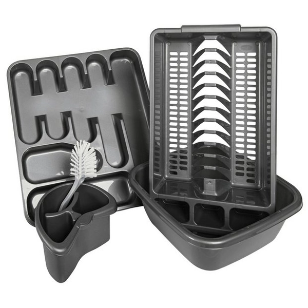 Buy Argos Home 5 Piece Kitchen Sink Top Set - Silver | Dish racks | Argos