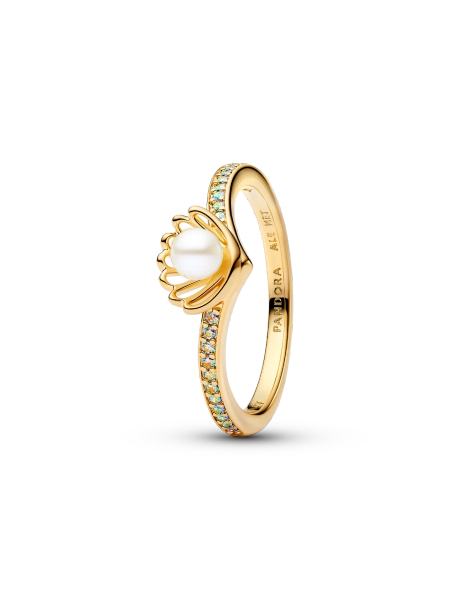 Disney Princess Ariel Shell Treated Freshwater Cultured Pearl Ring