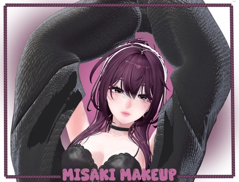 Misaki rosé makeup + eye tex
