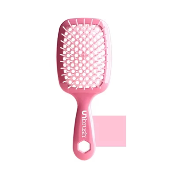 UNbrush Detangler Hair Brush - Pastel Rose Dark Pink