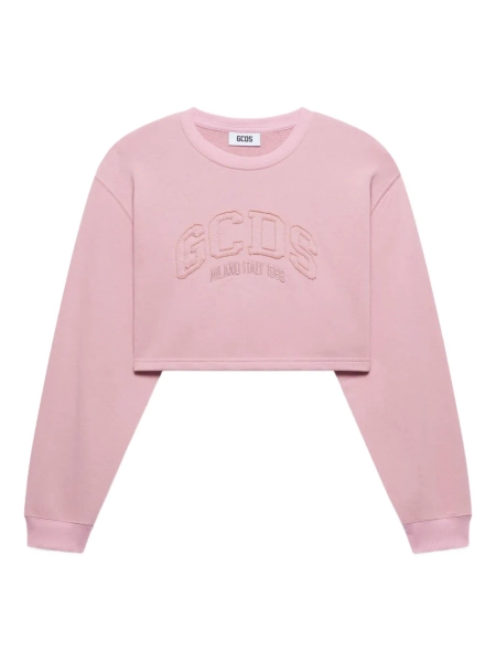 GCDS logo-embroidered T-shirt | Pink | FARFETCH