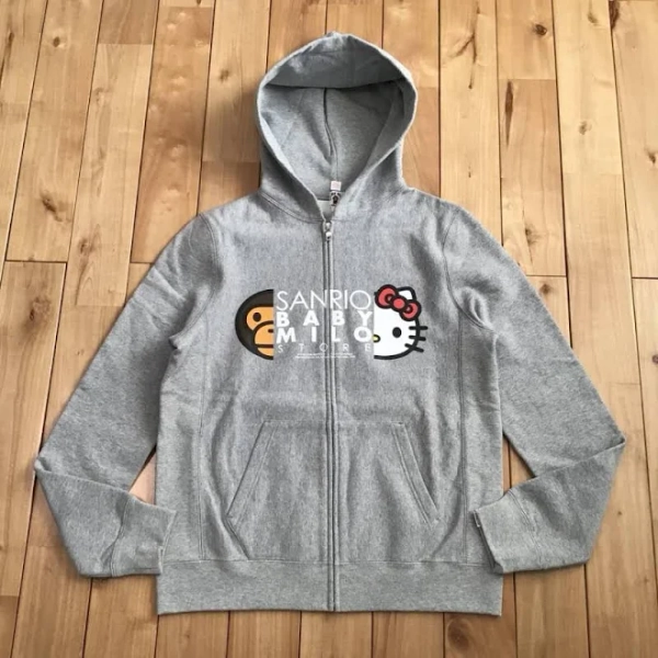 A Bathing Ape 2009 Sanrio Hello Kitty Milo Zip Hoodie Women S Gray