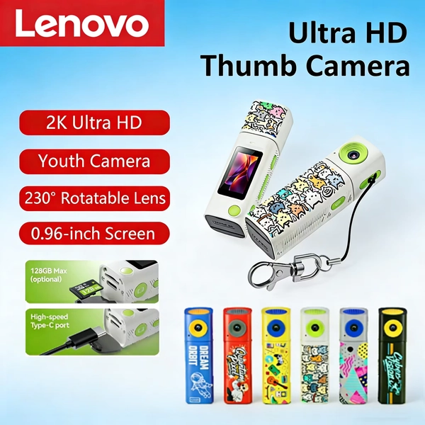 Lenovo G10 Lipstick CCD 2K Mini Thumb Camera Student Action Camera 61° HD Wide-angle Photo Video Recorder in DOPAMINE Colorway - AliExpress 44