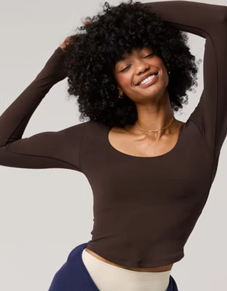 OFFLINE By Aerie Real Me Long Sleeve Scoop T-Shirt