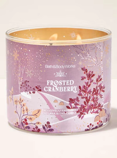 Frosted Cranberry 3-Wick Candle