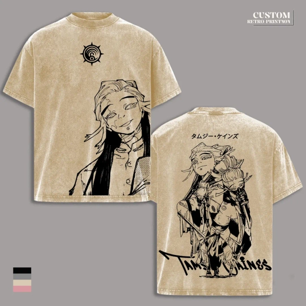 Tamsy Caines Gachiakuta Anime Graphic Tee – Oversized Washed Cotton Streetwear Apparel - Etsy