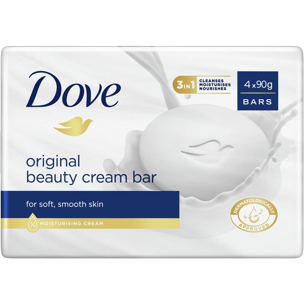 Dove Beauty Cream Bar Original Soap 360g 4 Bars