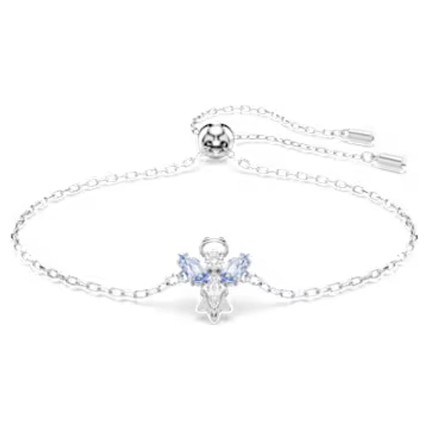 Magic bracelet, Angel, Blue, Rhodium plated