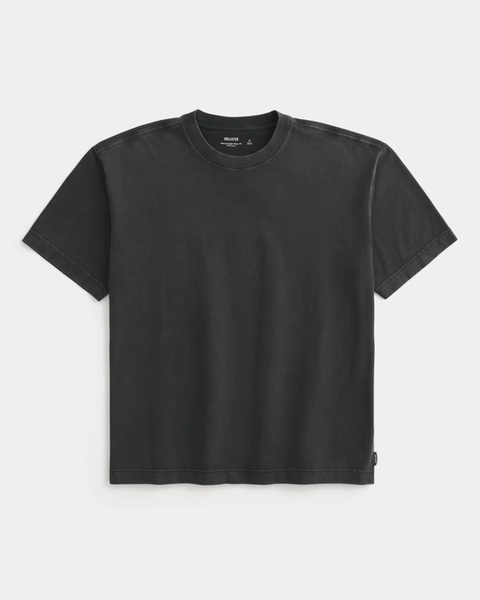 Boxy Heavyweight Washed Crew T-Shirt