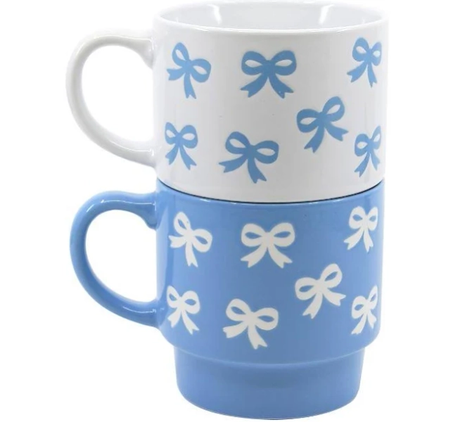 New View Gifts & Accessories 2-Pk. Bow Mug Set