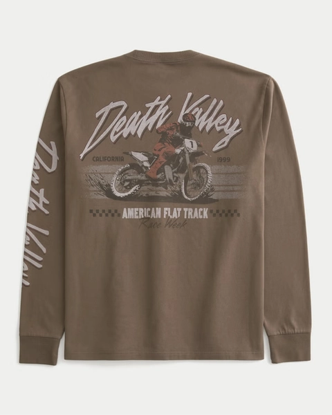 Relaxed Long-Sleeve Death Valley Graphic Tee