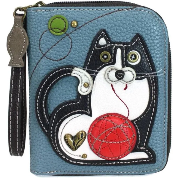 Chala Fat Cat Zip-Around Wallet