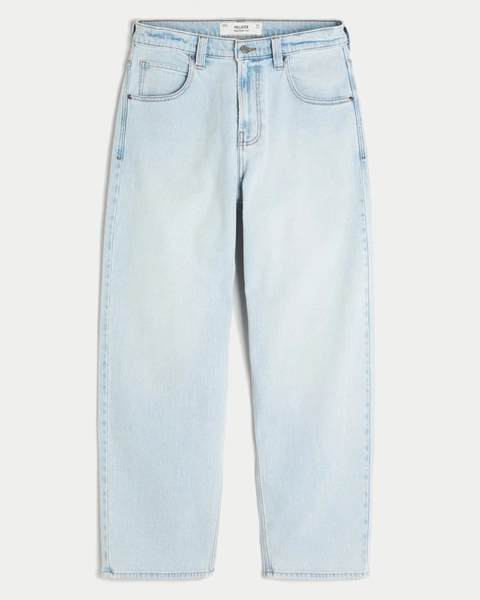 Light Wash Skater Baggy Jeans