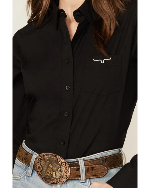Product Name: 
Kimes Ranch Women's Logo Long Sleeve Button-Down Western Shirt