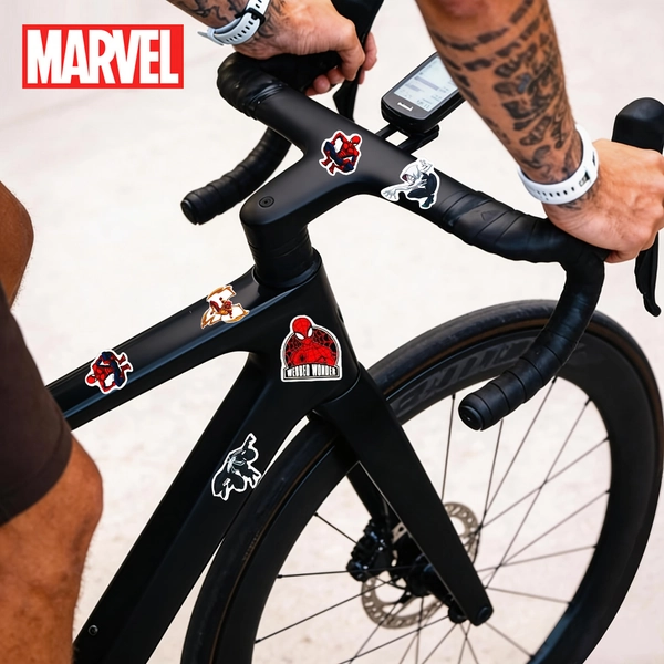 Marvel PVC Stickers 50pcs Official Licensed Venom Cool Fashion Stickers Self Adhesive Marking Labels Luggage Computer Phone Mug Water Bottle Decorations Christmas Halloween Gifts