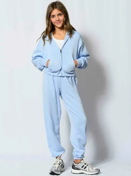 JUNIOR katiejnyc TWEEN Dylan Zip CROP Hoodie