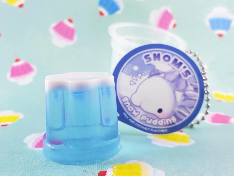 Snow Pudding - Squishy Pudding Cup Charm (Silicone)