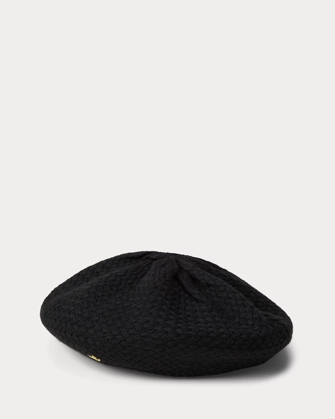 Baskenmütze mit Korbstrickmuster für Damen | Ralph Lauren® DE
