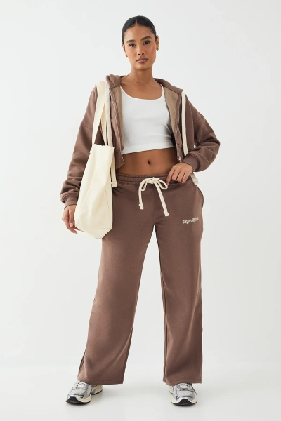DSGN Studio Contrast Drawcord Mid Rise Straight Leg Jogger