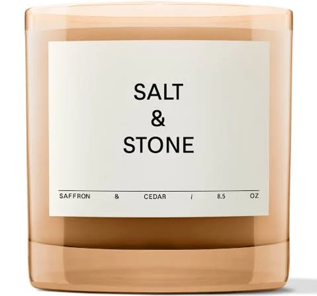 Salt & Stone Saffron & Cedar Candle