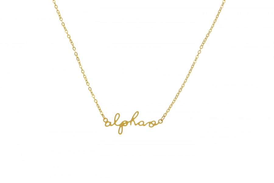 Script Necklace