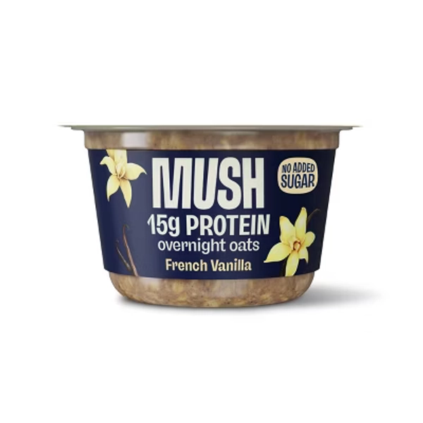 MUSH French Vanilla 15g Protein Overnight Oats - 5.5oz
