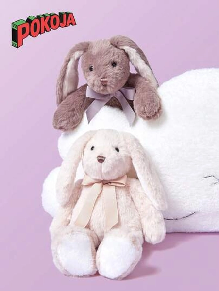 POKOJA LAND 30cm/11.81inch Cute Rabbit Plush Toy Soft Bunny Doll Stuffed Animal Rabbit Toy Accompany Doll Birthday Gift Perfect Gift For On Birthdays Easter - Home Decoration Accent Valentine's Day Gift Halloween Decoration