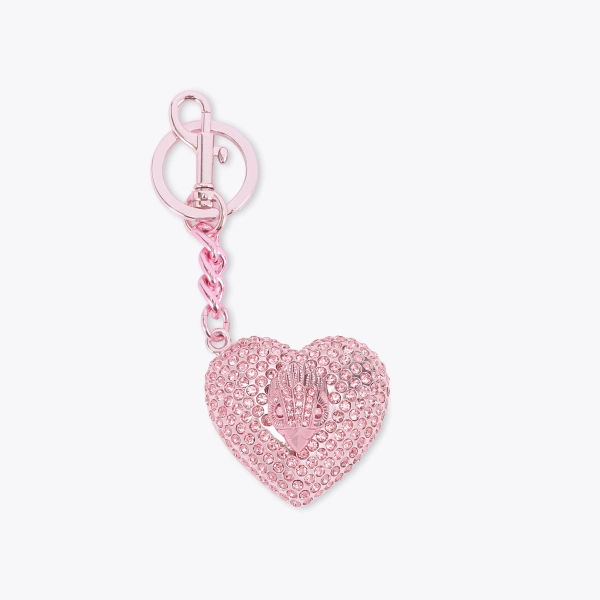 Heart Crystal Keyring
