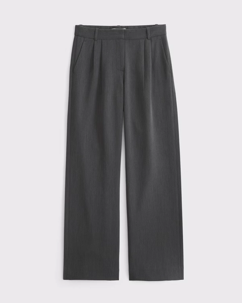 A&F Sloane Low Rise Tailored Wide Leg Pant