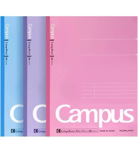 Campus College Ruled Notebook 3 Pack
