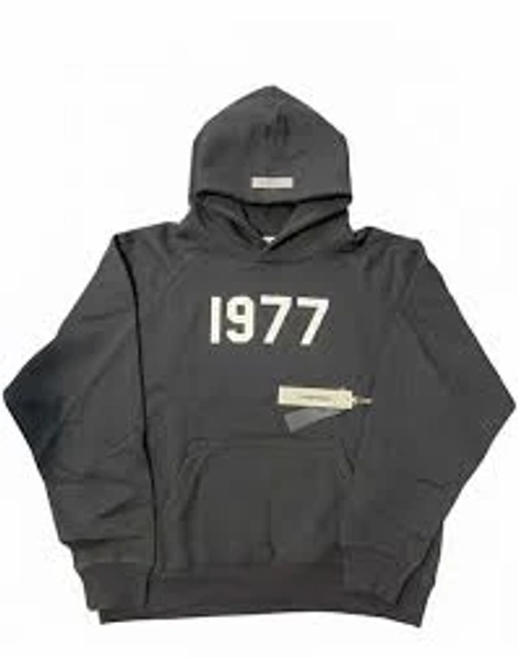 Essentials "1977" Hoodie – Iron Edition for Woman's and Men's