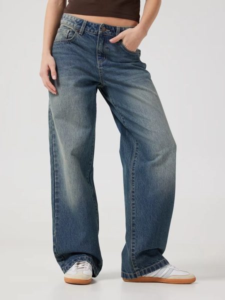Lex Low Rise Baggy Jean  Dirty Indigo - Jay Jays Online