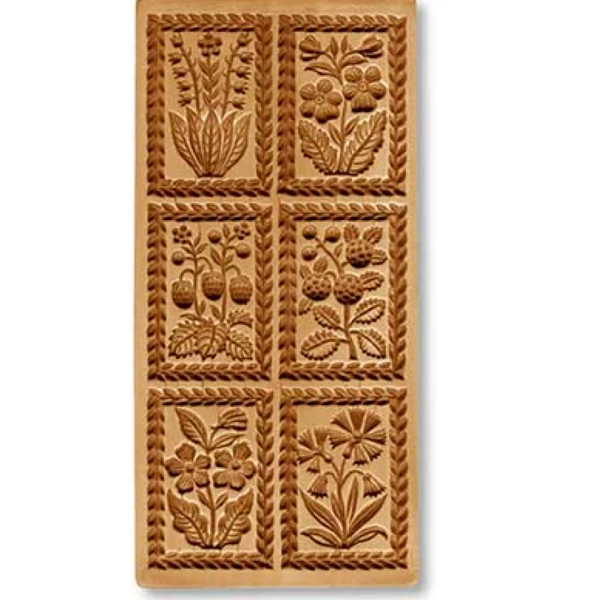 Six Pictures Flowers springerle cookie mold by anis-paradies 8902