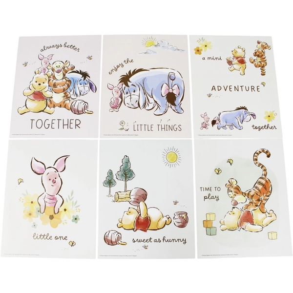 Disney Winnie the Pooh Wall Prints 6 Pack