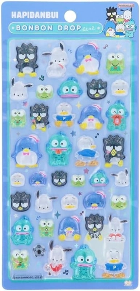Sanrio Character HAPIDANBUI  Bonbon Drop Sticker Decoration Sticker Japan